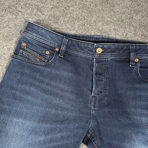 Diesel Zatiny Jeans Mens 36x32 Blue Denim Regular Bootcut C84VG